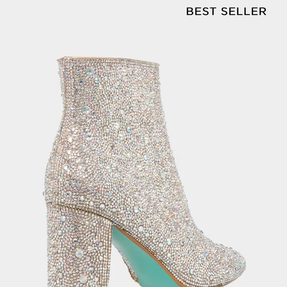 Betsy Johnson rhinestone boots